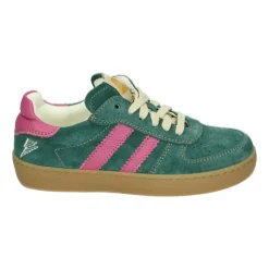 Blau Leder und Wildleder Mädchenschuhe
