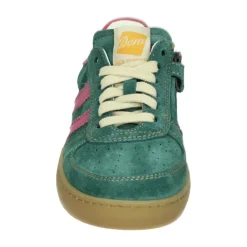 Blau Leder und Wildleder Mädchenschuhe