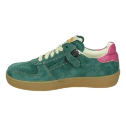 Blau Leder und Wildleder Mädchenschuhe