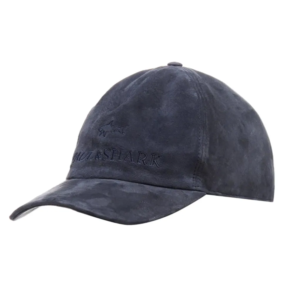 Blaue Aqualeather Baseballkappe