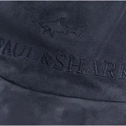 Blaue Aqualeather Baseballkappe