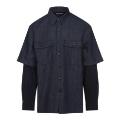 Blaue Baumwoll Cassen Hemd