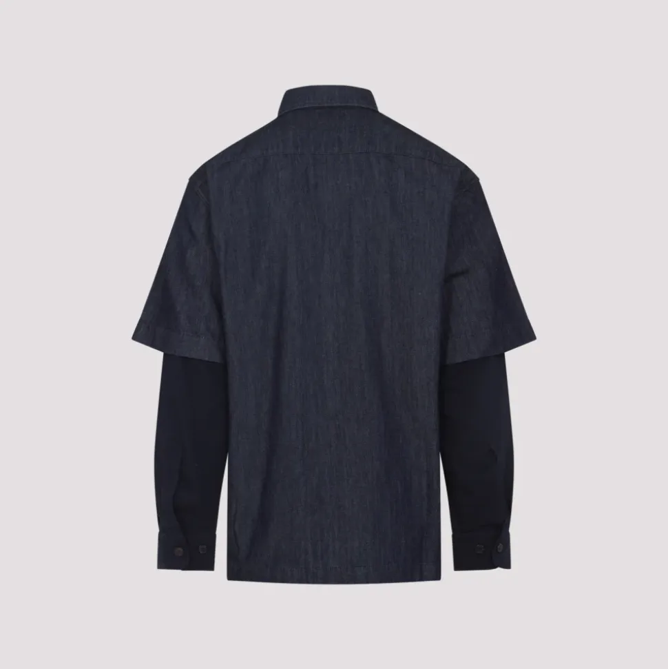 Blaue Baumwoll Cassen Hemd