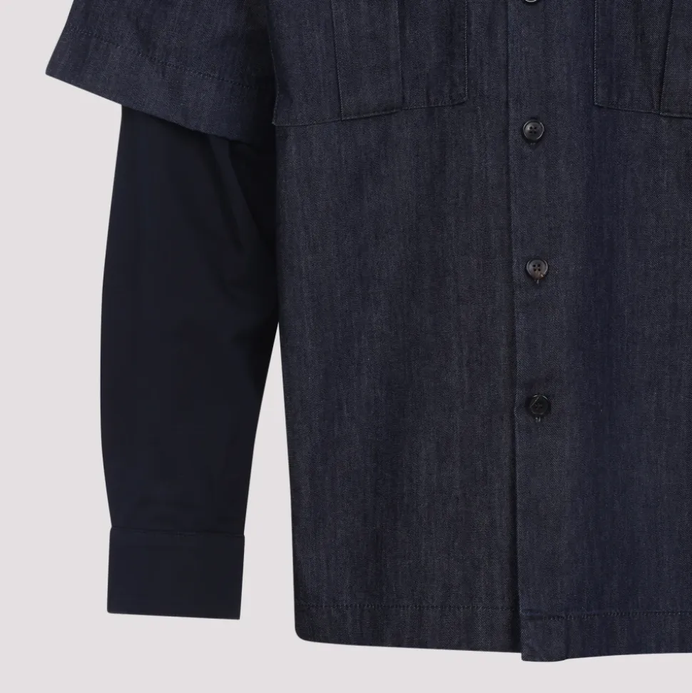 Blaue Baumwoll Cassen Hemd