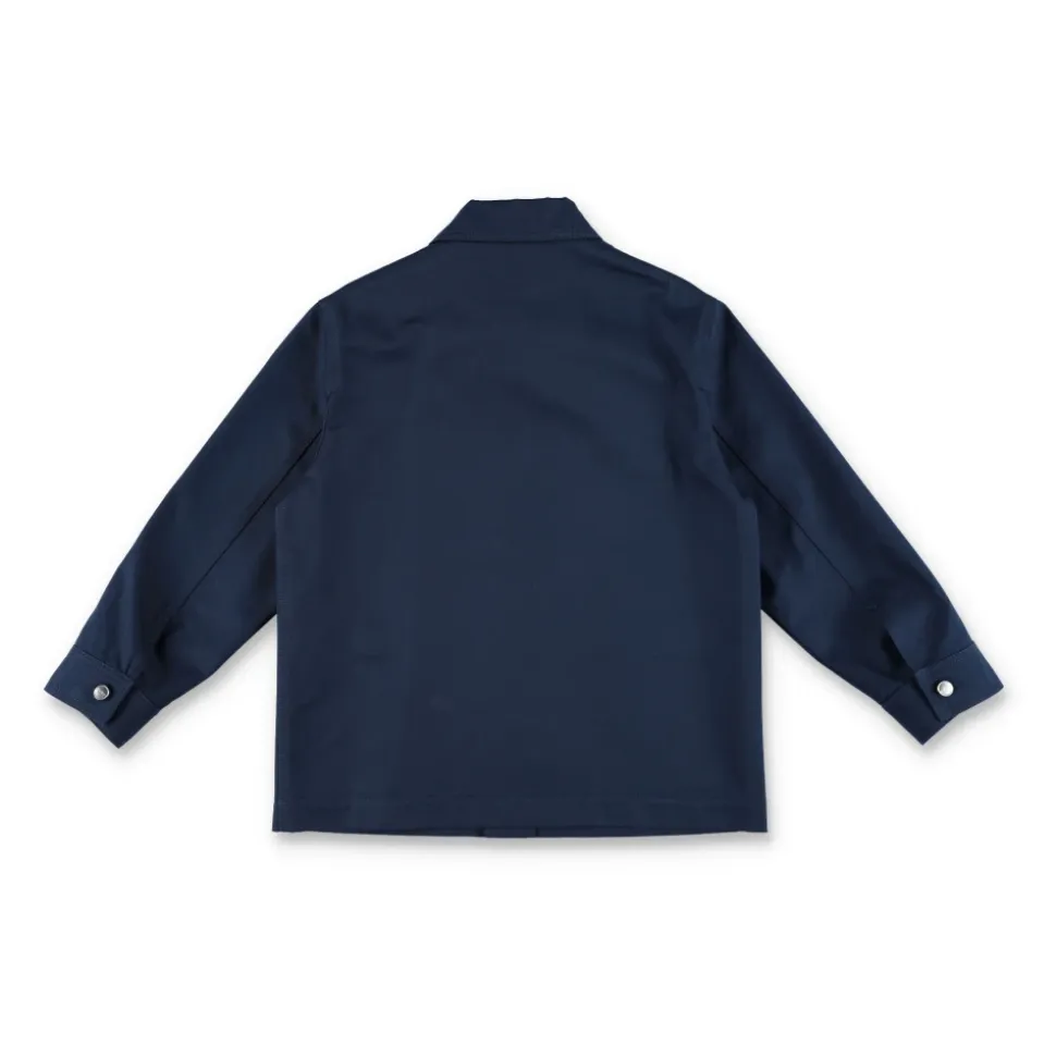 Blaue Baumwolljacke