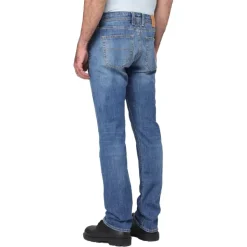 Blaue Baumwolljeans