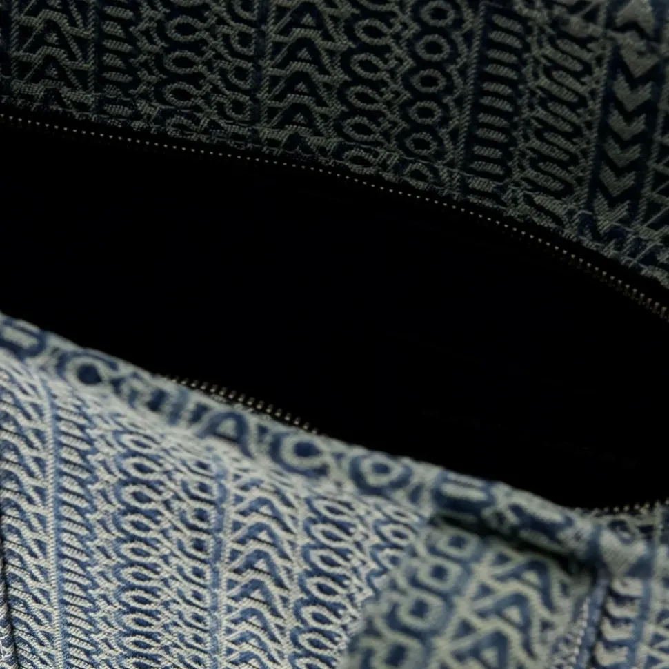 Blaue Baumwoll-Medium-Tote-Tasche