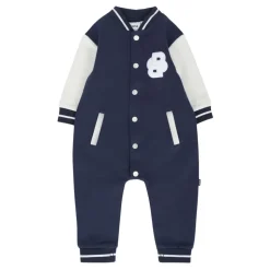 Blaue Baumwollstrampler mit BB-Logo