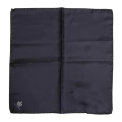 Blaue DG Crown Seiden Foulard Schal
