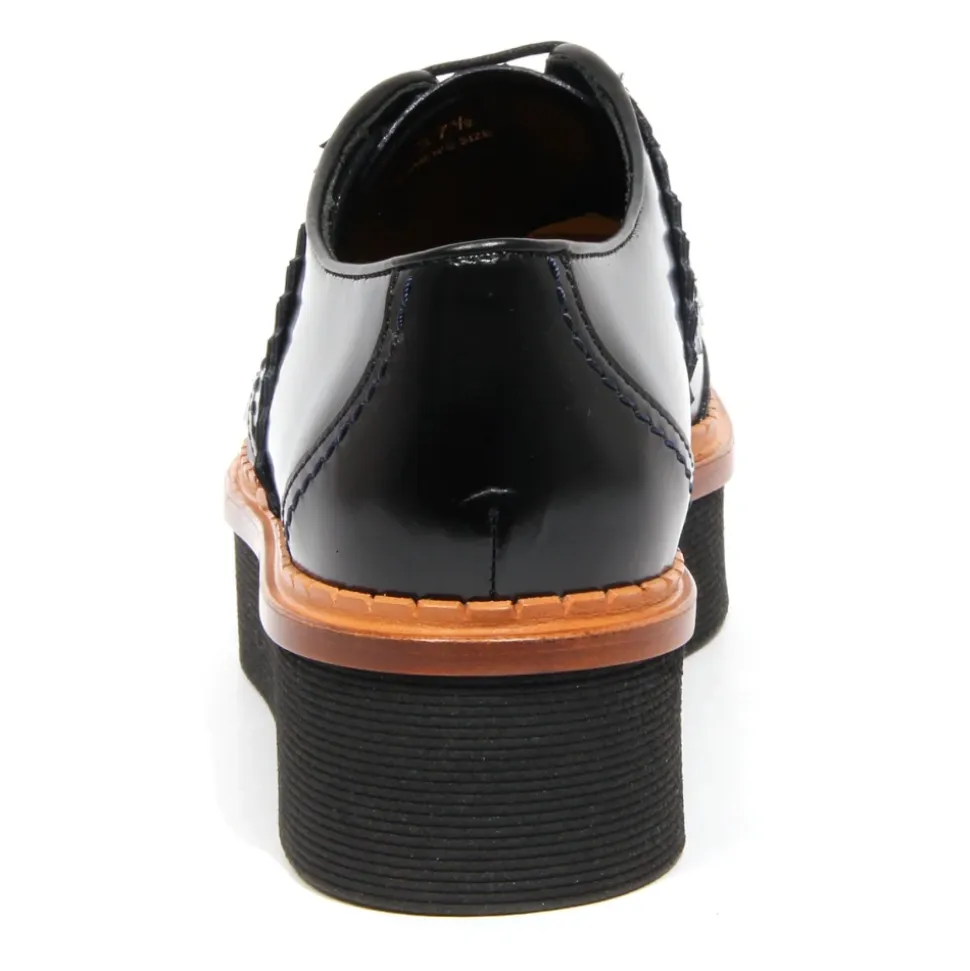 Blaue Francesina Schuhe Made in Italy