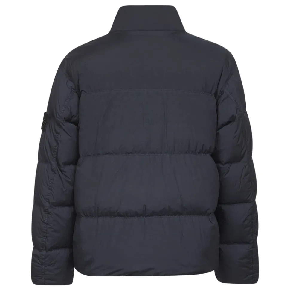 Blaue Gesteppte Daunenjacke