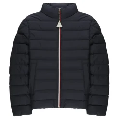 Blaue Kinder Daunenjacke Hoher Kragen