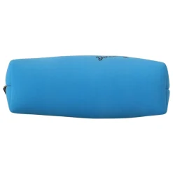 Blaue Logo-Print-Handtasche Leopardenmuster Kulturbeutel