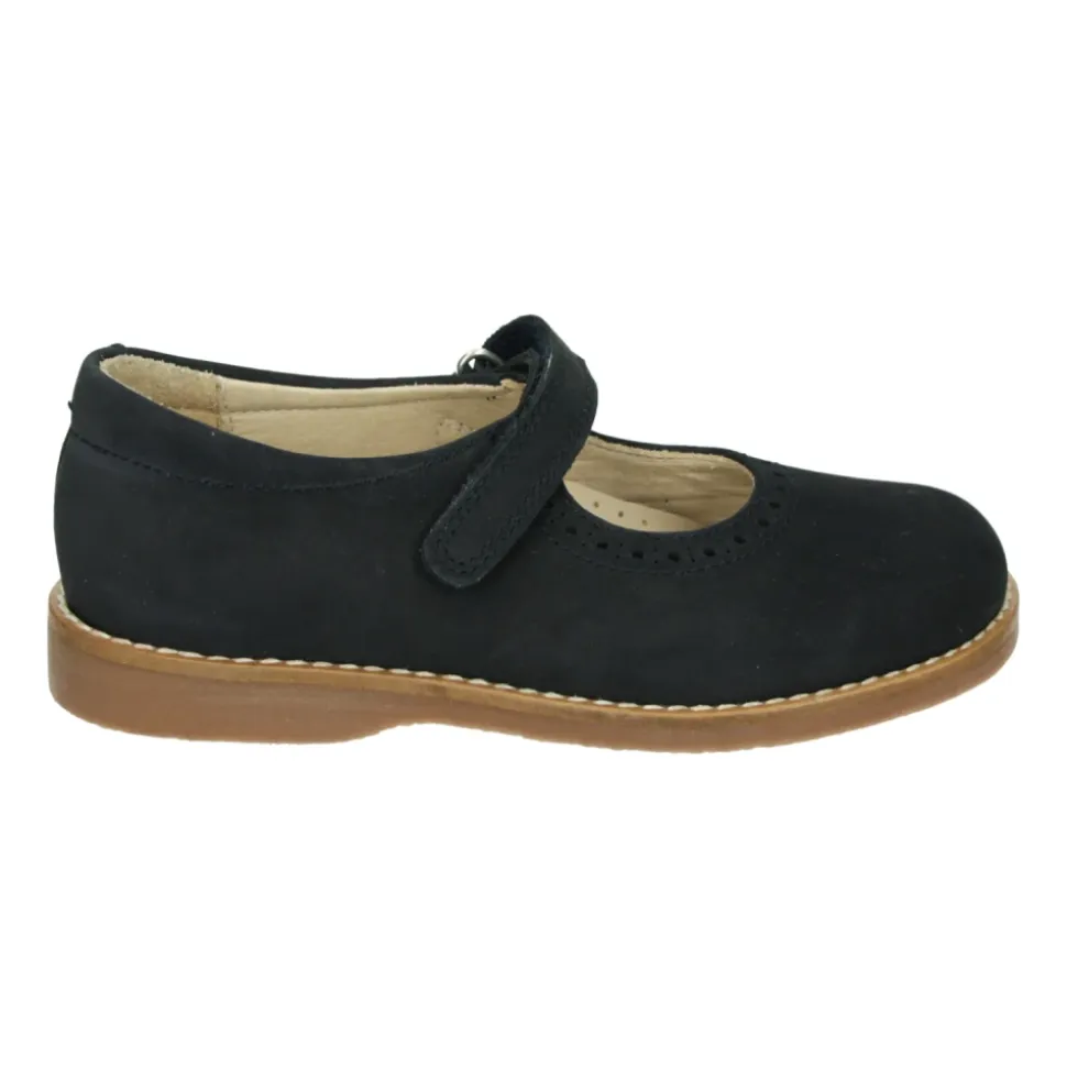 Blaue Mädchen Flachschuhe