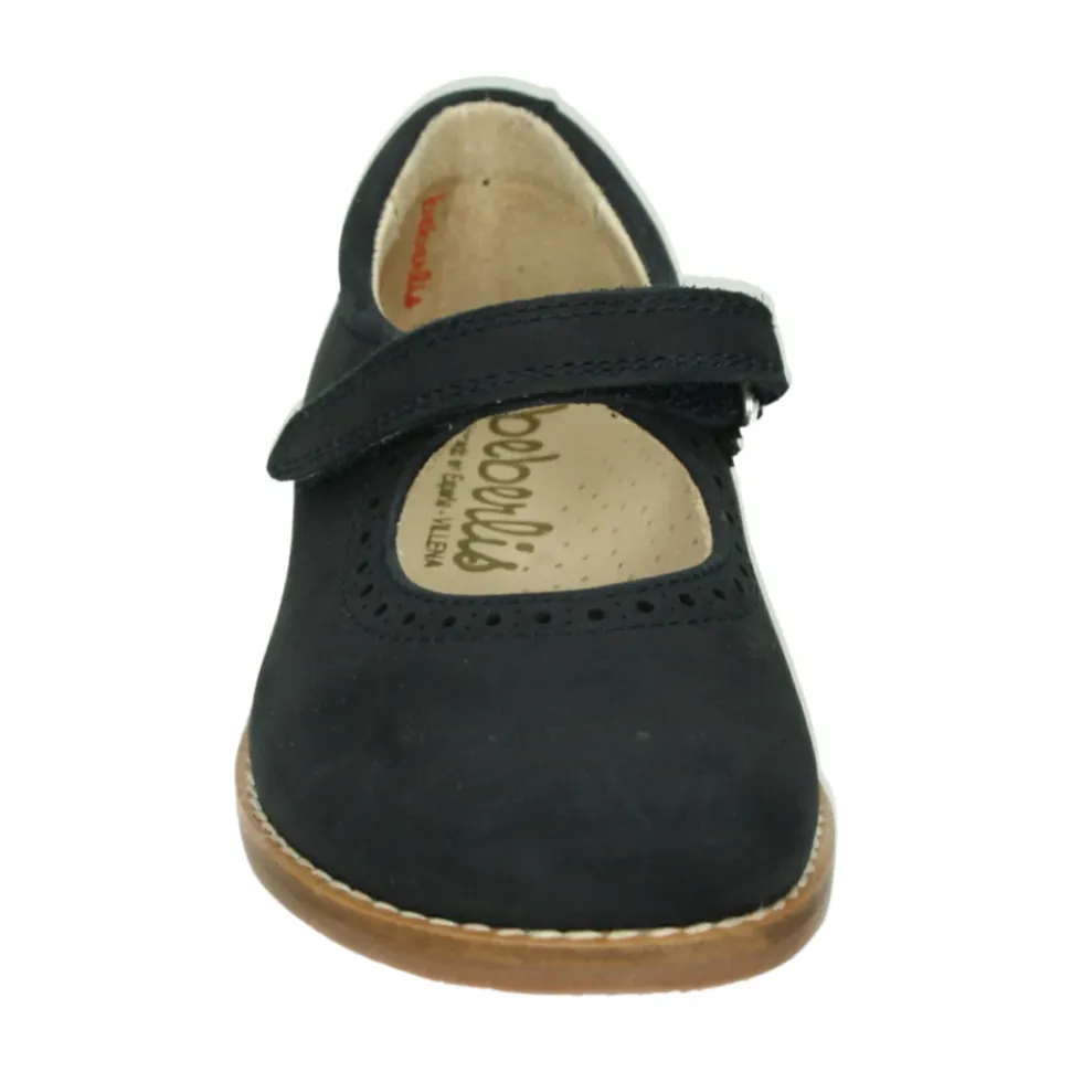 Blaue Mädchen Flachschuhe