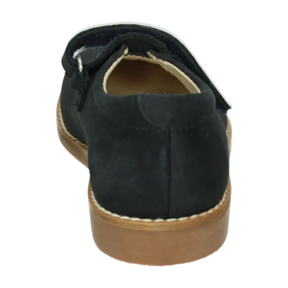 Blaue Mädchen Flachschuhe