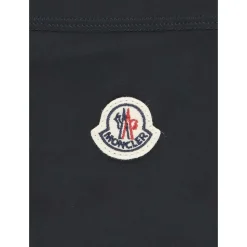 Blaue Mädchenleggings Elastischer Bund Logo-Patch