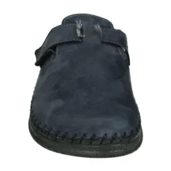 Blaue Nubuk Herren Hausschuhe