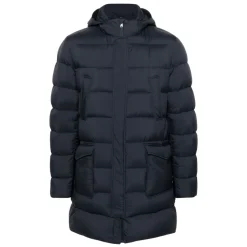 Blaue Parka Jacke