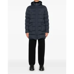 Blaue Parka Jacke