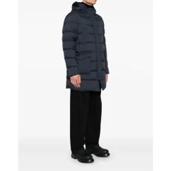 Blaue Parka Jacke
