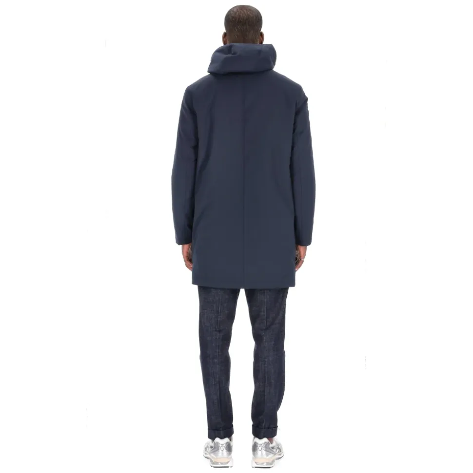 Blaue Parka mit Teddyfutter