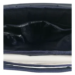 Blaue Rechteckige Wickeltasche mit Zubehör