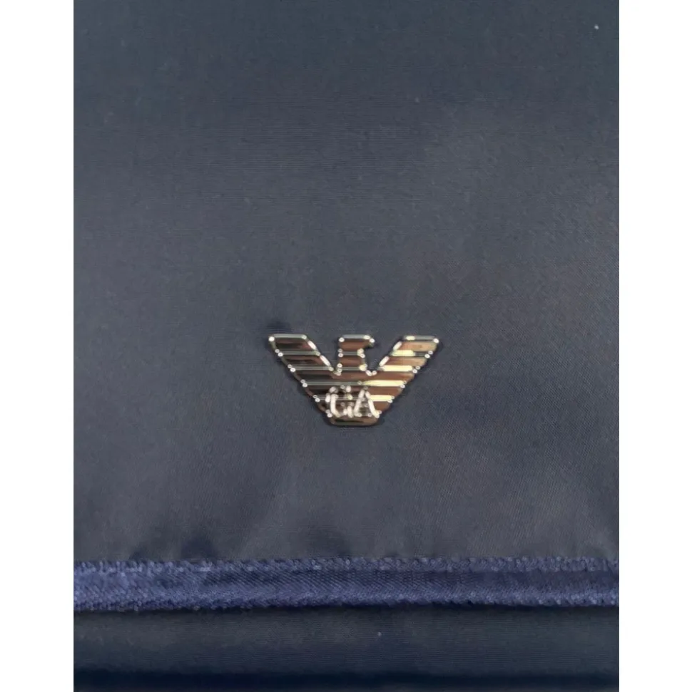 Blaue Rechteckige Wickeltasche mit Zubehör