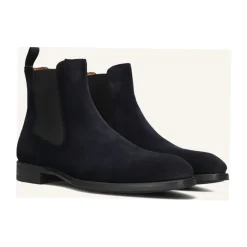 Blaue Stilvolle Herrenstiefel für Herbst/Winter