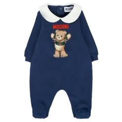 Blaue Teddybär Strampler