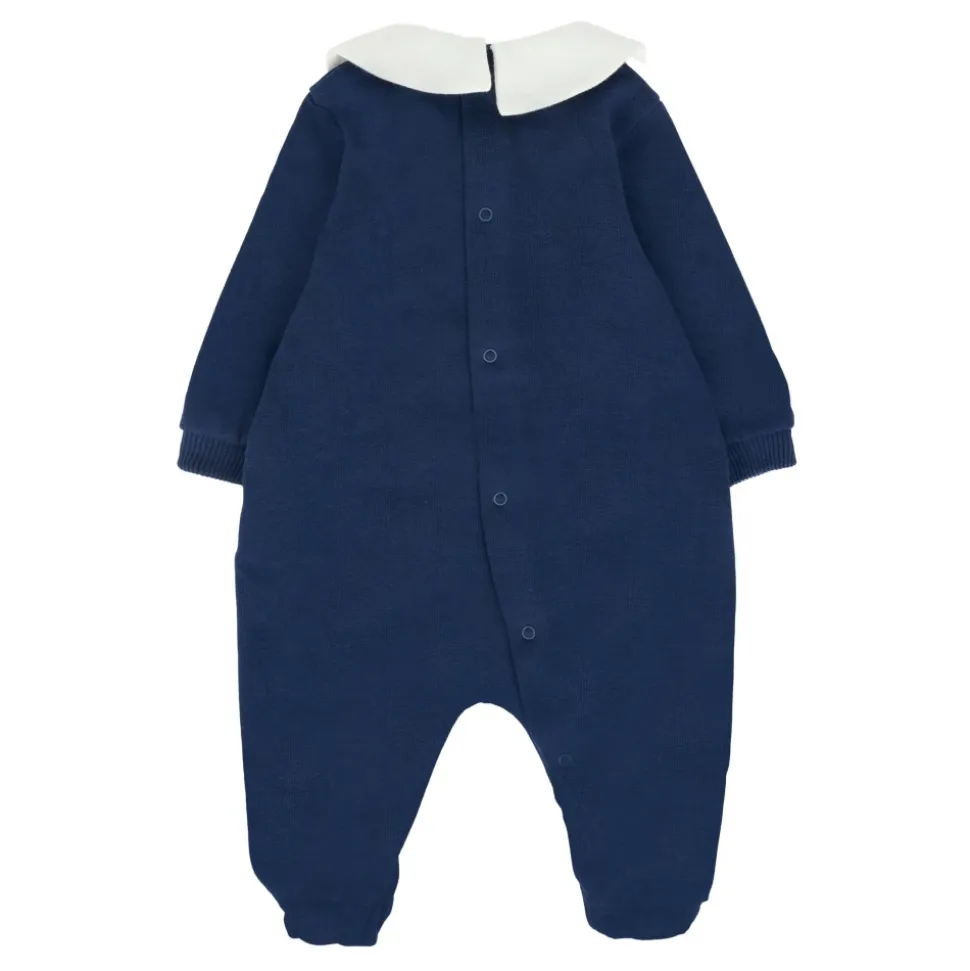 Blaue Teddybär Strampler