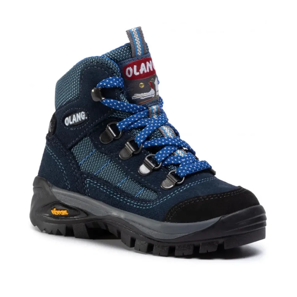 Blaue Trekking Schuhe