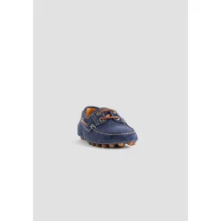 Blaue Wildleder Boot Loafers