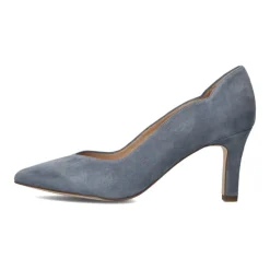 Blaue Wildleder Elegante Pumps Modell 72442