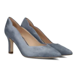 Blaue Wildleder Elegante Pumps Modell 72442
