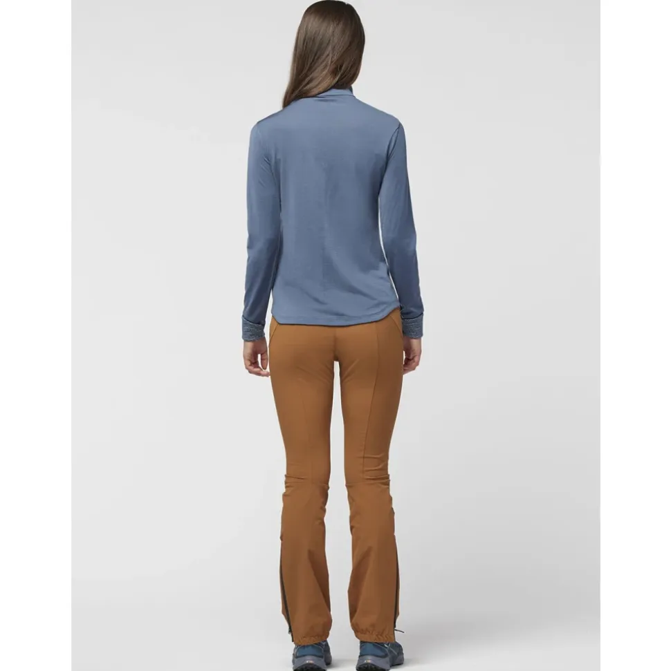 Blauer Alexandra Langarm Trainings-Top