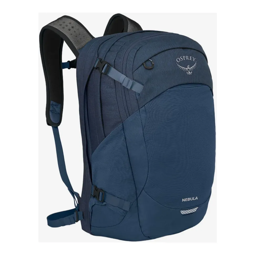 Blauer Atlas Rucksack mit Laptopfach