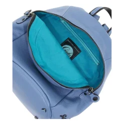 Blauer Damenrucksack Einfarbig Vordertasche