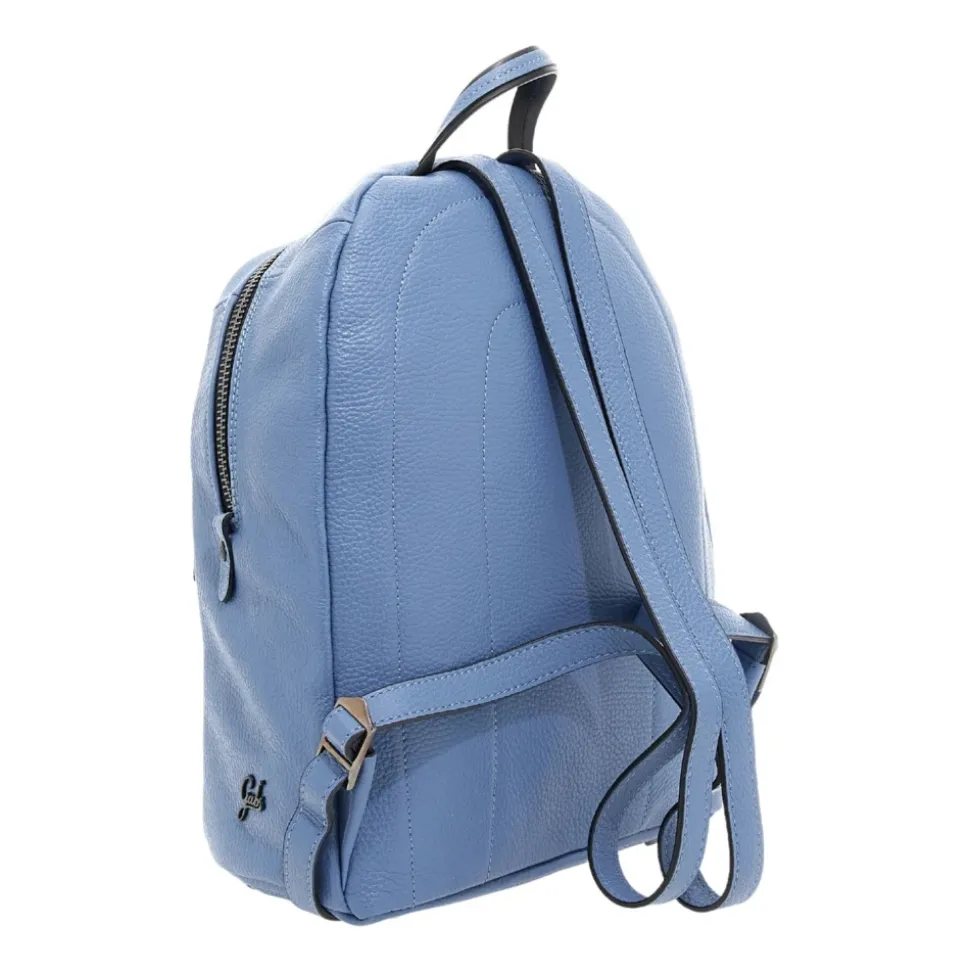 Blauer Damenrucksack Einfarbig Vordertasche