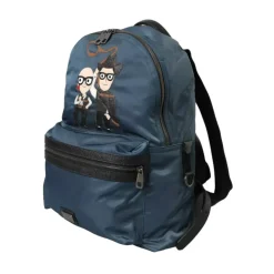Blauer Nylon DGFamily Patch Rucksack