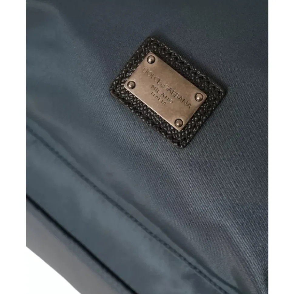 Blauer Nylon DGFamily Patch Rucksack