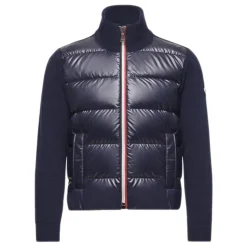 Blauer Pullover mit Reißverschluss