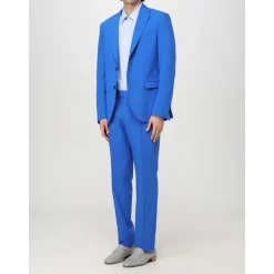 Blauer Slim Fit Zweiteiliger Anzug