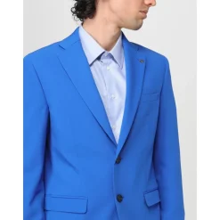 Blauer Slim Fit Zweiteiliger Anzug