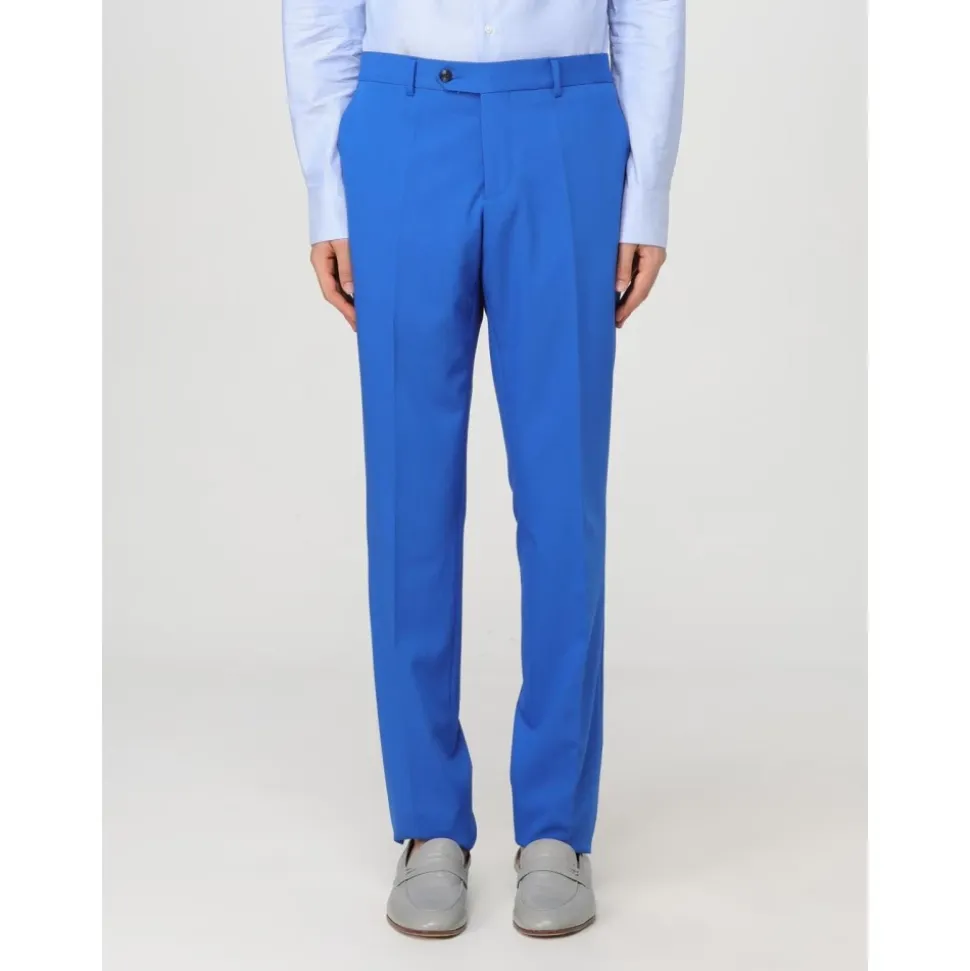 Blauer Slim Fit Zweiteiliger Anzug