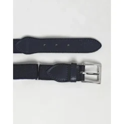 Blauer Stoff Ledergürtel Kinder Stil
