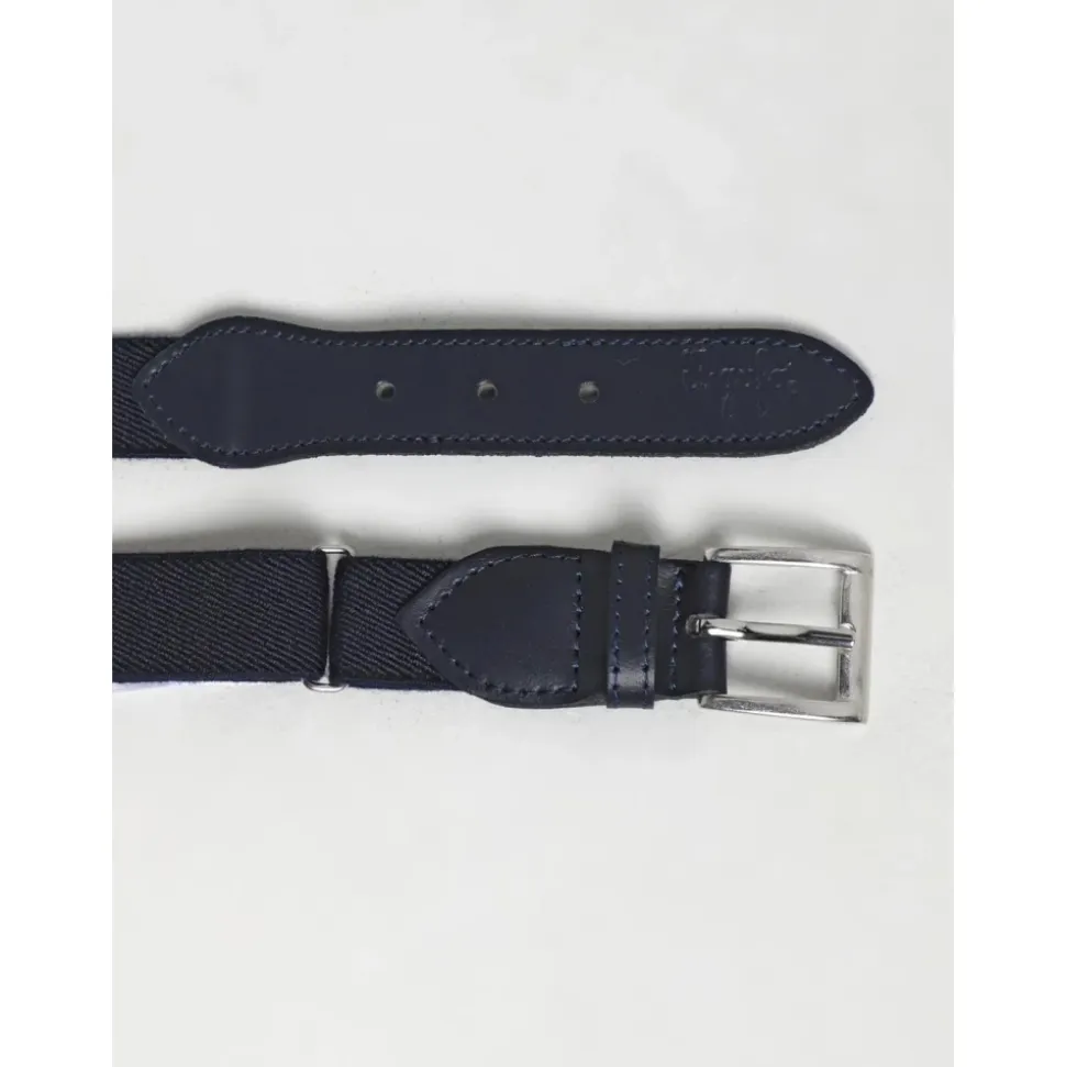 Blauer Stoff Ledergürtel Kinder Stil