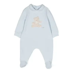 Blauer Teddybär-Strampler