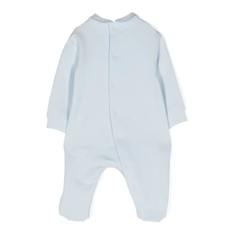 Blauer Teddybär-Strampler