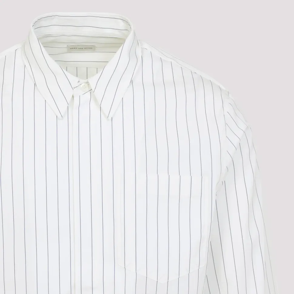 Blaues Baumwollhemd AW25